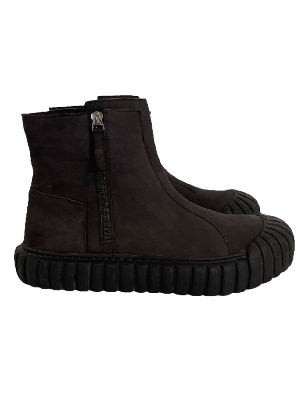 Rundholz Dip  Zipper Sneakers Women 10 Eur 39 Black Boho Ankle Boots